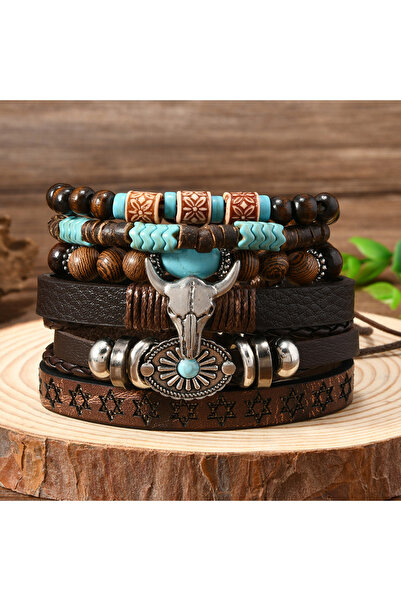 Choice light brown 16cm Blue white zinc plated European and American western ...