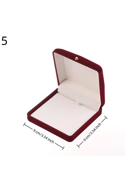 Choice صندوق مجوهرات ذهبي مخملي مكون من 5 قطع، مزود بإبزيم، لعرض وتخزين القلا...