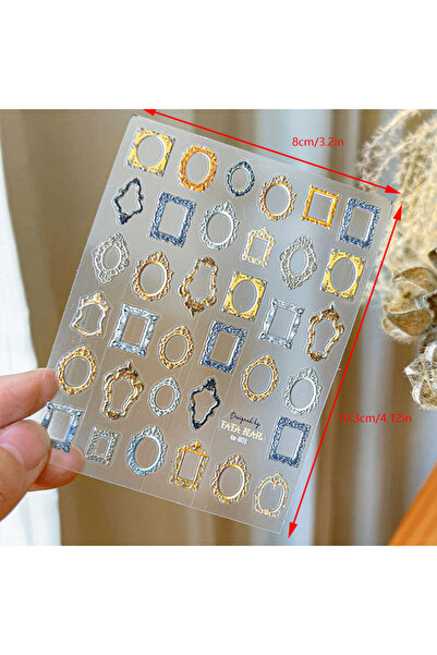 Choice إطار صور عتيق مقاس واحد، بنمط بوهيمي، مزين بنقوش بارزة ناعمة خماسية ال...