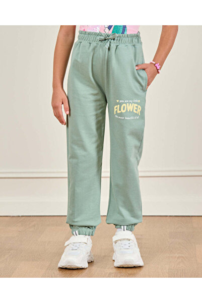 REDTAG Girls Green Active Track Pants