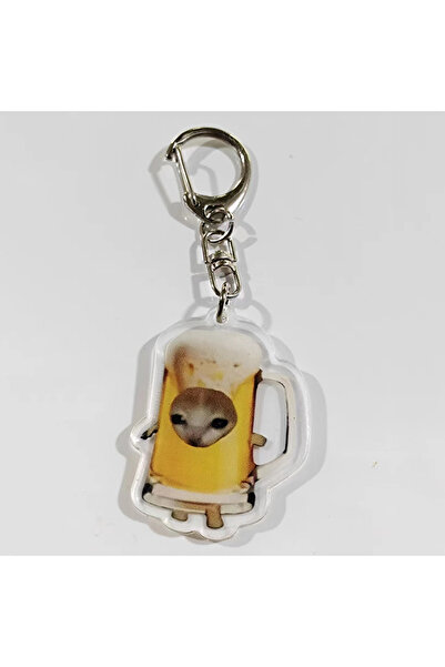 Choice style 24 Happy Banana Cat Pendant Keychain Funny Cartoon Food Fruit La...