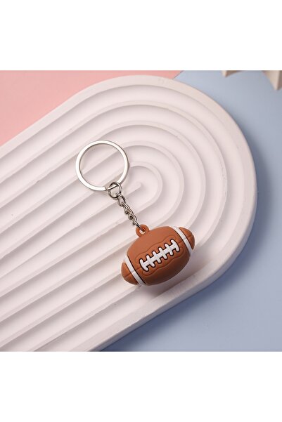Choice Rugby Football Basketball Volleyball Tennis Rugby Keychain PVC Creativ...
