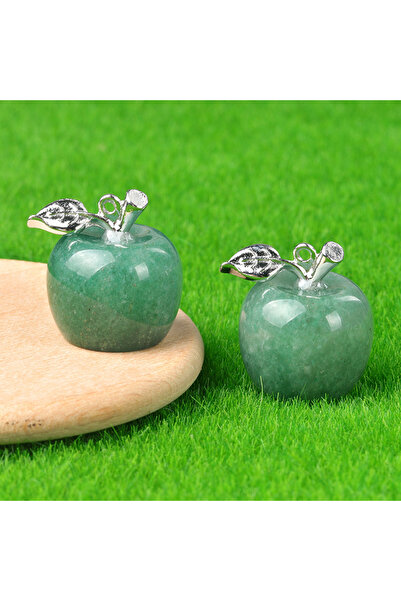 Choice قطعة واحدة من حجر أفينتورين الأخضر، قلادة كريستالية صغيرة من الحجر الط...