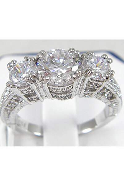 Choice ١٠ خواتم زفاف أنيقة من الزركونيا المكعبة البيضاء للنساء، مجوهرات كريست...