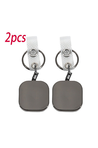 Choice قطعتان من سلسلة مفاتيح سلكية معدنية متينة قابلة للسحب من النوع A، بكرة...