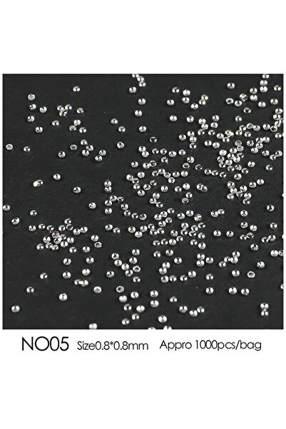 Choice Sliver-0.8mm About 1000pc Nail Art Mini Stainless Steel Metal Bead Hol...