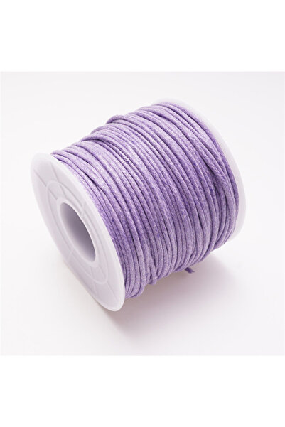 Choice خيط شمعي بنفسجي بطول 35 مترًا مع بكرة، سمك 1.5 مم، خيط قطني مشمع بطول ...