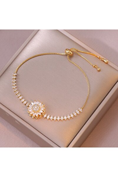 Choice 7 قلادات عصرية دوارة على شكل زهرة عباد الشمس مصنوعة من الفولاذ المقاوم...