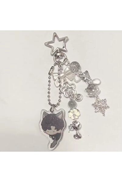 Choice 1 سلسلة مفاتيح أكريليك بتصميم الحب والفضاء العميق، مجوهرات، هدية للأصد...