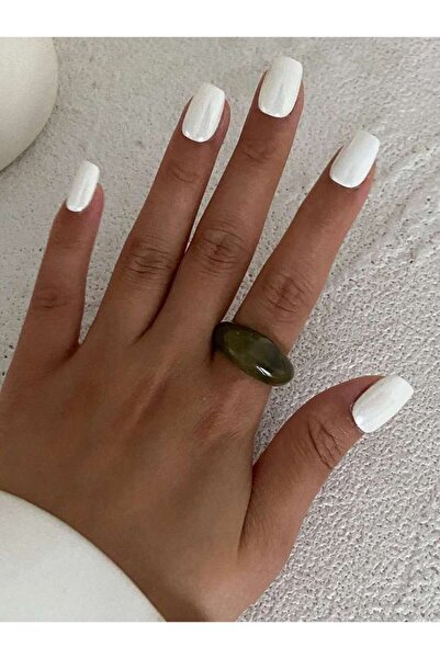 Choice Color 2 Ingemark Y2K Boho Smooth Resin Finger Rings for Women Trend 20...