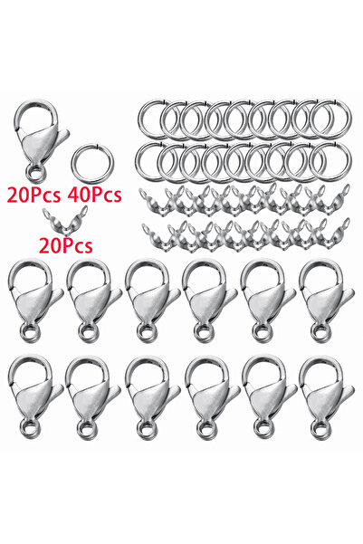Choice مجموعة من 80 قطعة من الفولاذ المقاوم للصدأ، تتضمن مشابك على شكل سرطان ...