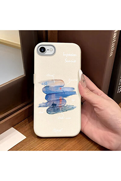 ucuc White Leather Texture Silicone Compatible with iPhone 7/8/Se 2020 2022 P...