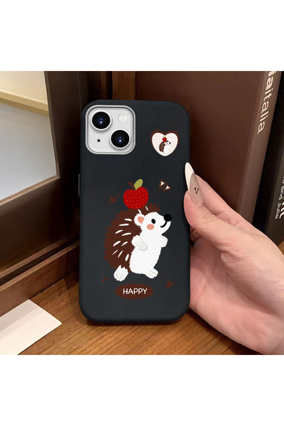 ucuc جراب سيليكون أسود متوافق مع آيفون 14 بلس/15 بلس، يحمي الكاميرا ويمازح ال...