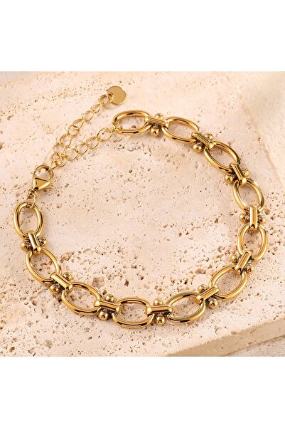 Choice سوار زاكول بيرسوناليتي من الفولاذ المقاوم للصدأ المطلي بالذهب عيار 18 ...