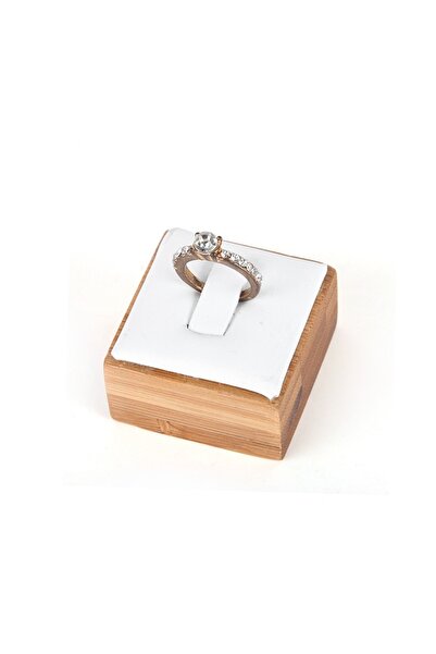 Choice حامل عرض خواتم من البولي يوريثان الأبيض للبيع، منظم حامل خواتم مربع من...