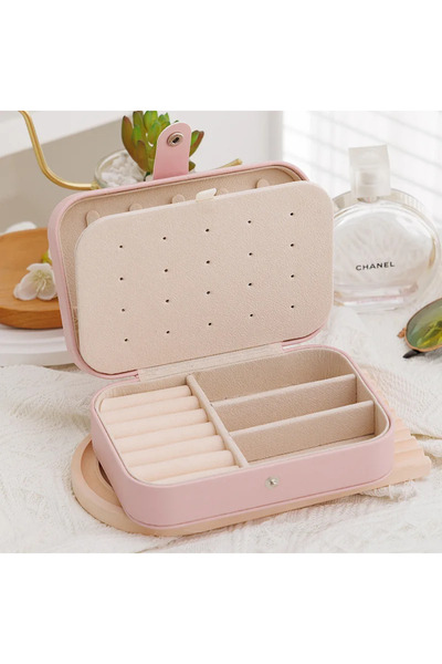 Choice 16x11.5x5cm pink Portable Jewelry Storage Box Travel Organizer Jewelry...