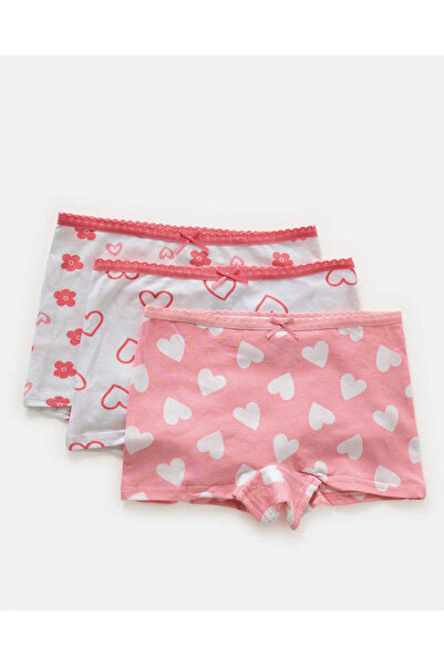 REDTAG مجموعة بوكسرات مطبوع متنوعة للبنات (عبوة من 3 قطع)