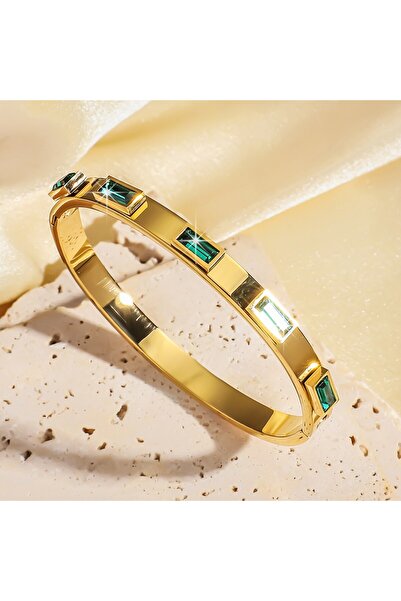 Choice سوار زاكول بيرسوناليتي من الفولاذ المقاوم للصدأ المطلي بالذهب عيار 18 ...