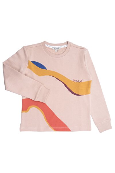 Ozmoz By Mukadder Özden Organic Color Stripe Printed Winter Boys' Sweatshirt
