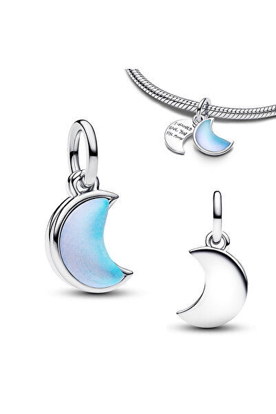 Choice AMC7311 Original 925 Sterling Silver Color Pendant with Sun Moon Stars Beads fit DIY Women's Necklac