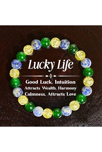 Choice 18cm 1pc/Lucky Life Bracelet Made of Lapis Lazuli Citrine Handmade Jew...