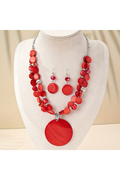 Choice YF1266-1 أقراط دائرية حمراء اللون بتصميم مميز، مناسبة لأوروبا والولايا...