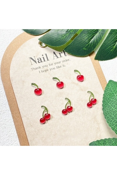 Choice ٢٠ قطعة من الكرز المشكل، ٢٠ قطعة من إكسسوارات تزيين الأظافر الصغيرة ثل...