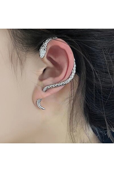 Choice 01 Vintage Snake Wrap Ear Hook Stainless Steel Earrings for Women Gothic Accessories Clip on Earring