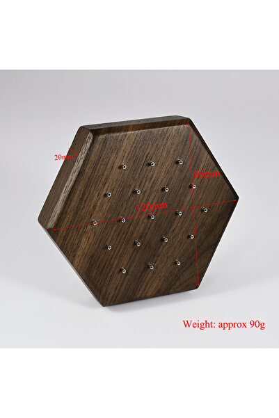 Choice 0.9mm Thread Hexagon Solid Wood Stand Labret Dermal Anchor Body Piercing Jewelry Top Display Seller