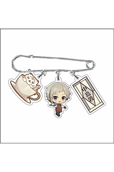 Choice مجموعة من 2 دبوس بروش لشخصية دازاي أوسامو من سلسلة أنمي BSD Bungo Stra...