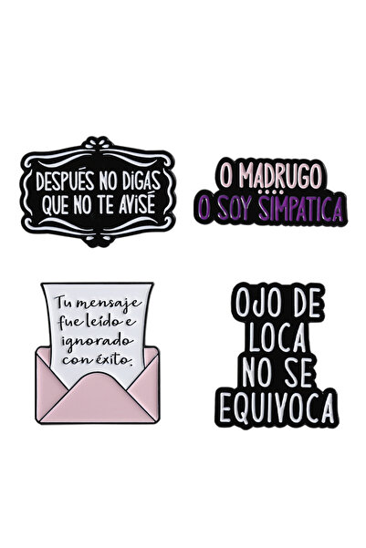 Choice دبوس مينا "عين لا تخطئ" (Ojo de La No Se Equiva) - عبارة إسبانية فكاهي...