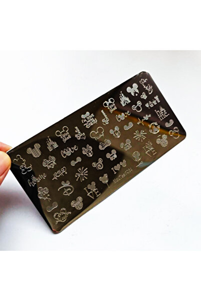 Choice قالب P-113 لتزيين الأظافر برسومات حيوانات كرتونية لطيفة (أرنب وفأر)