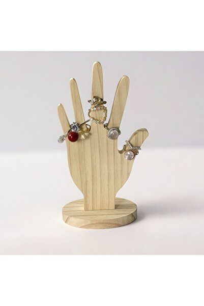 Choice Wood color hand Wooden Hand Form Jewelry Display, for Standalone Manne...