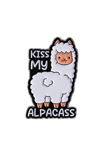 Choice النمط 2: دبابيس مينا على شكل لاما بدون دراما، قبلة على ألبكة، دبابيس ح...