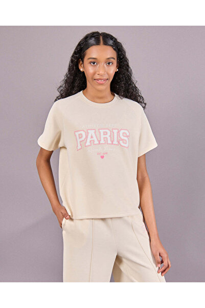 REDTAG تيشيرت غوص باريسي بيج للبنات الكبيرات