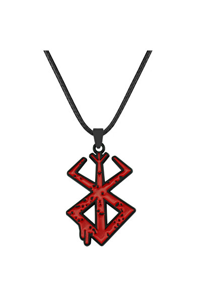 Miniso قلادة وسلسلة مفاتيح بشعار أنمي Berserk N594، شعار سيف غاتس، قلادات، مج...