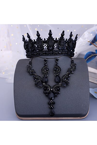 Choice طقم إكسسوارات شعر فاخرة للعرائس مكون من 3 قطع، طراز 01، مناسب لحفلات ا...