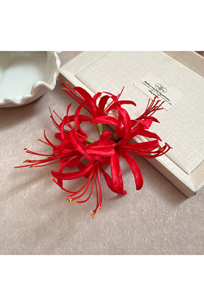 Choice مشابك شعر ستايل 7 بتصميم زهرة الزنبق العنكبوتي للنساء، مشبك طويل بشراب...