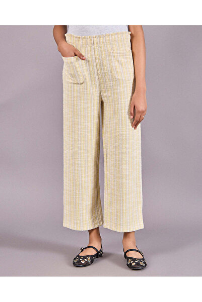 REDTAG Senior Girls Beige Culottes Tweeds