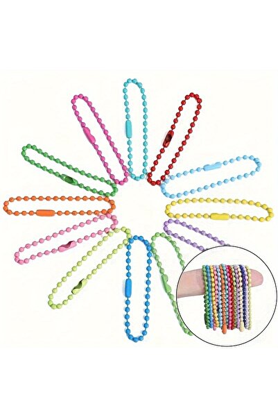 Choice 50pcs Multicolor 50/100pcs American Ball Chain Accessories Keychain/Wr...