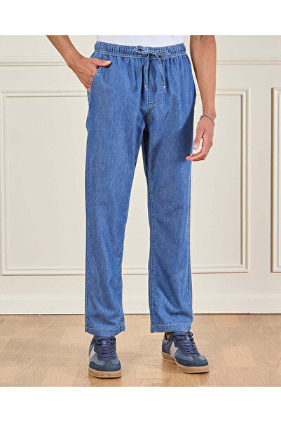 REDTAG Men Blue Denim Pant