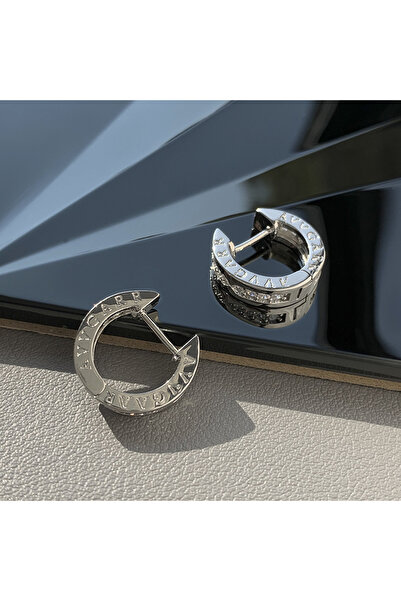 Choice أقراط وخواتم مرصعة بالألماس مطلية بالفضة، فخامة خفيفة، خاتم فريد وبسيط...