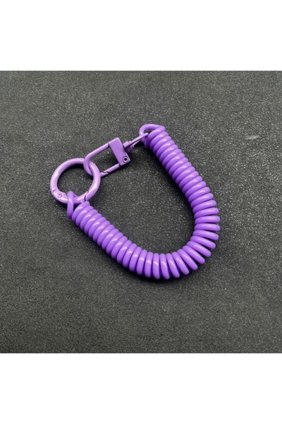 Choice4 1Pc PURPLE Colorful Lobster Clasp ID Card Holder Lanyard Keyring Anti...