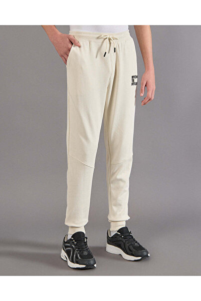 REDTAG Senior Boys Beige Printed Active Pants