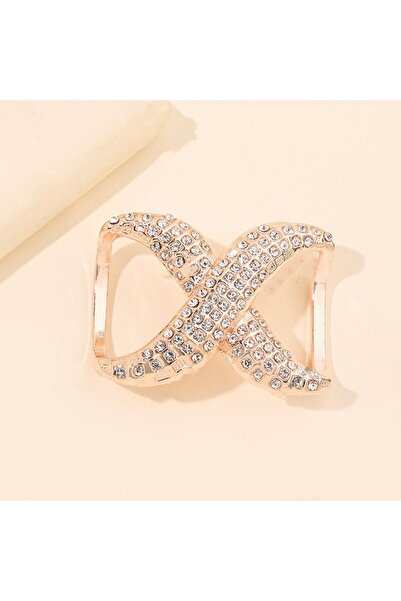 Choice إبزيم فيونكة متعدد الوظائف بتصميم فاخر، مناسب للأوشحة، مزين بإبزيم مربع.