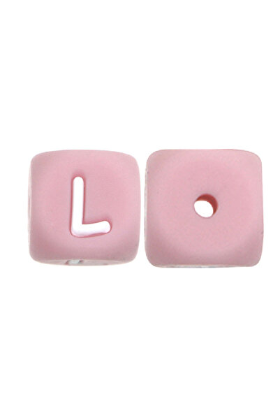 Choice ١٠ قطع من خرز حروف السيليكون من صنروني، مقاس ١٢ مم، مربعة الشكل، لون و...