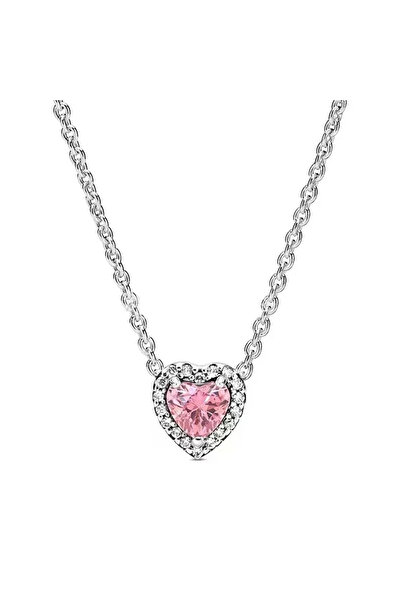 Choice AMN015 قلادة ملونة على شكل قلب من الفضة الإسترلينية عيار 925 الأصلية، ...