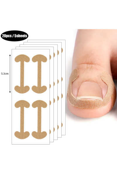 Choice 20 قطعة أو 100 قطعة من شرائط تصحيح الأظافر الناشبة، لاصقة تدوم طويلاً ...