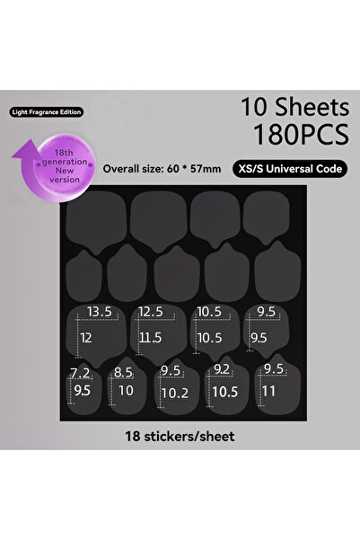 Choice S-XS 180PCS UV Jelly Glue Nail Art Fake Nails Tools Transparent Nail S...