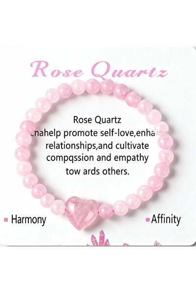 Choice L1994 مجوهرات خريفية أنيقة من الكوارتز الوردي، أساور بلون موحد، مثالية...